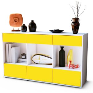 Sideboard Efisia, Gelb (136x79x35cm)