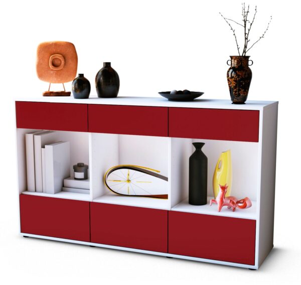 Sideboard Efisia, Bordeaux (136x79x35cm)