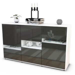 Sideboard Egizia, Grau (136x79x35cm)