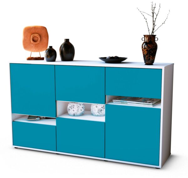 Sideboard Egizia, Türkis (136x79x35cm)