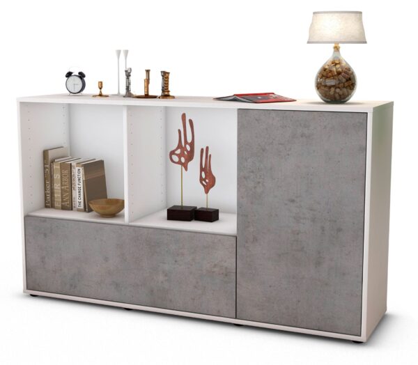 Sideboard Ela, Beton (136x79x35cm)
