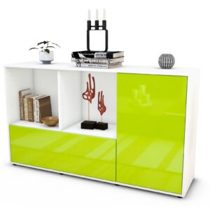 Sideboard Ela, Grün (136x79x35cm)