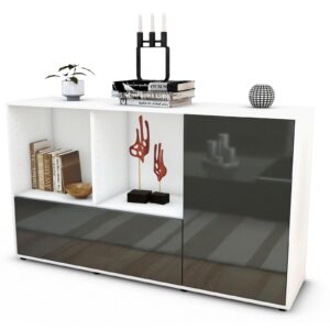 Sideboard Ela, Grau (136x79x35cm)