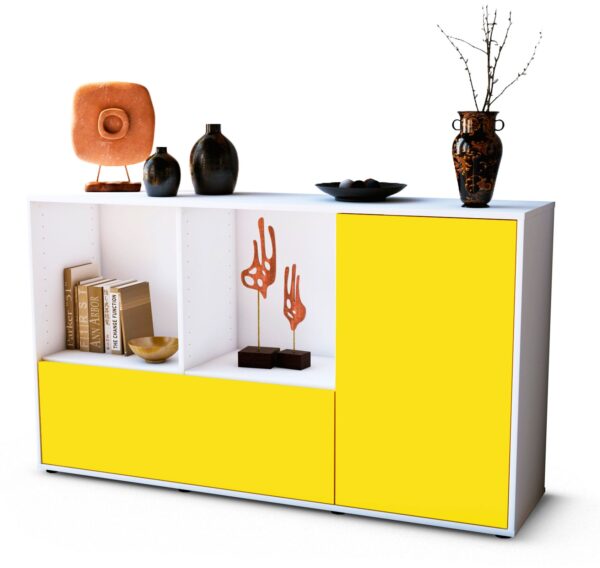 Sideboard Ela, Gelb (136x79x35cm)