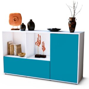 Sideboard Ela, Türkis (136x79x35cm)