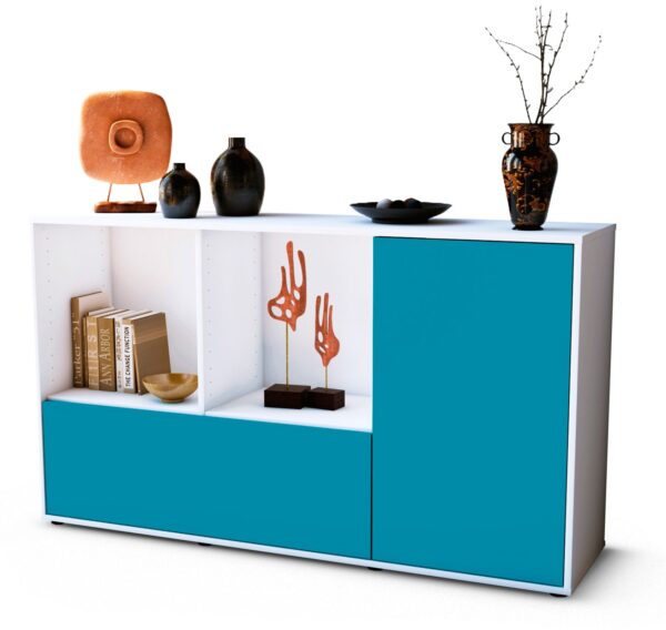 Sideboard Ela, Türkis (136x79x35cm)