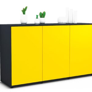 Sideboard Delia, Gelb (136x79x35cm)