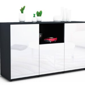Sideboard Demetria, Weiß (136x79x35cm)