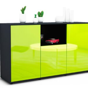 Sideboard Demetria, Grün (136x79x35cm)