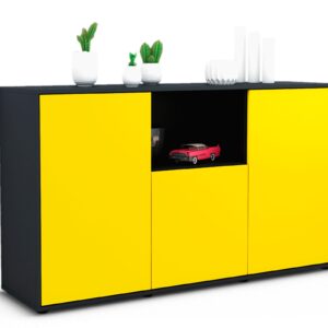 Sideboard Demetria, Gelb (136x79x35cm)