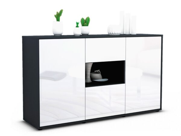 Sideboard Denise, Weiß (136x79x35cm)