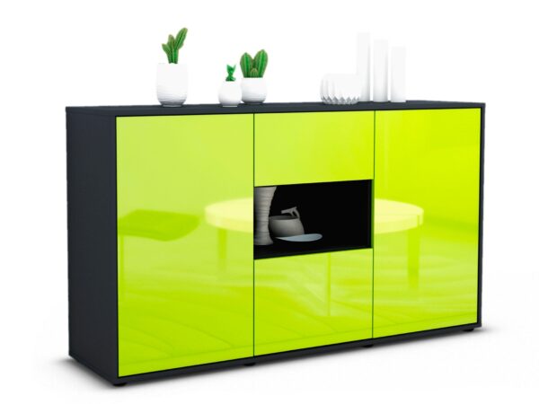 Sideboard Denise, Grün (136x79x35cm)