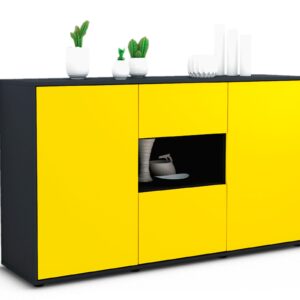 Sideboard Denise, Gelb (136x79x35cm)