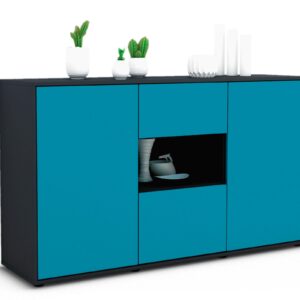 Sideboard Denise, Türkis (136x79x35cm)