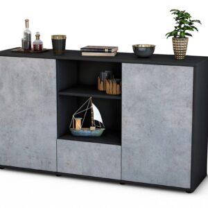 Sideboard Desideria, Beton (136x79x35cm)