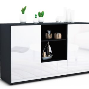Sideboard Desideria, Weiß (136x79x35cm)
