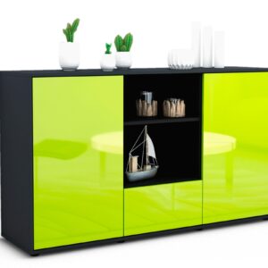 Sideboard Desideria, Grün (136x79x35cm)