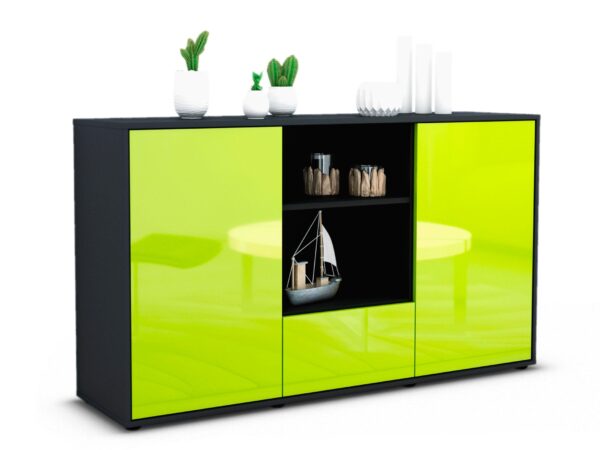 Sideboard Desideria, Grün (136x79x35cm)