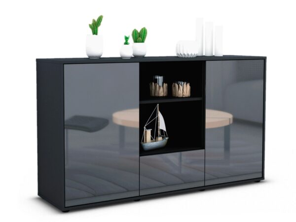 Sideboard Desideria, Grau (136x79x35cm)