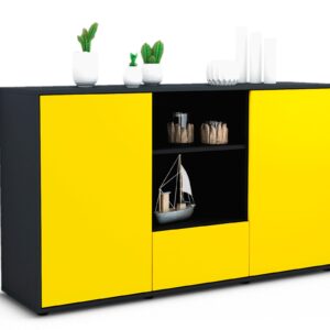 Sideboard Desideria, Gelb (136x79x35cm)