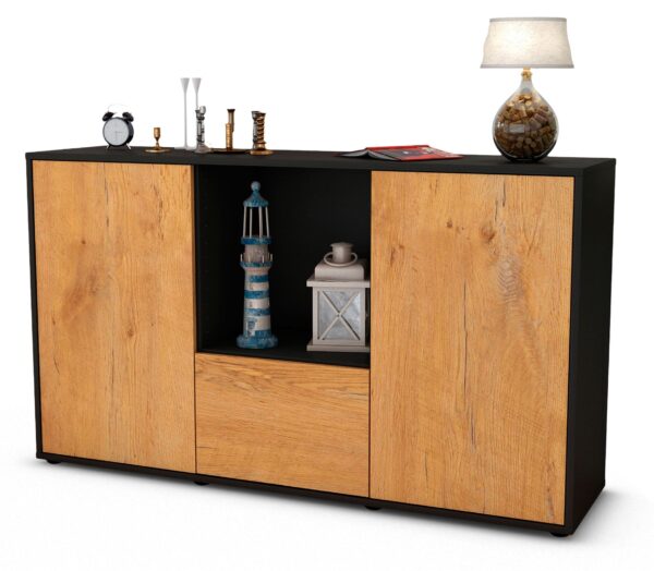 Sideboard Dhonna, Eiche (136x79x35cm)