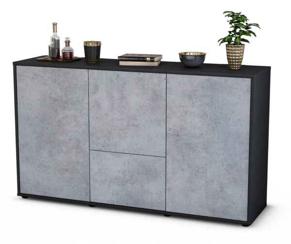 Sideboard Diana, Beton (136x79x35cm)