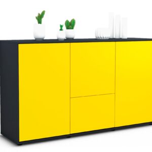 Sideboard Diana, Gelb (136x79x35cm)
