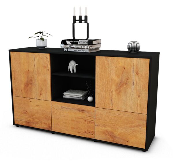 Sideboard Diellza, Eiche (136x79x35cm)