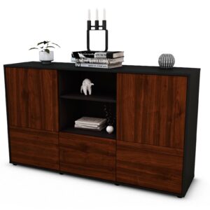 Sideboard Diellza, Walnuss (136x79x35cm)