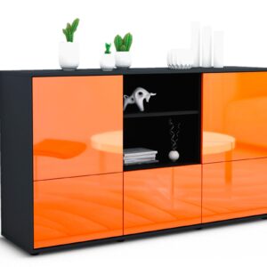 Sideboard Diellza, Orange (136x79x35cm)