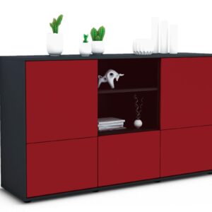 Sideboard Diellza, Bordeaux (136x79x35cm)