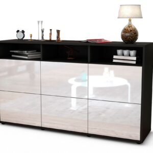 Sideboard Dilara, Weiß (136x79x35cm)