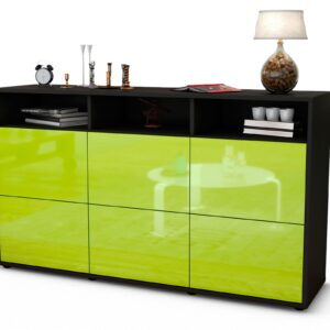Sideboard Dilara, Grün (136x79x35cm)