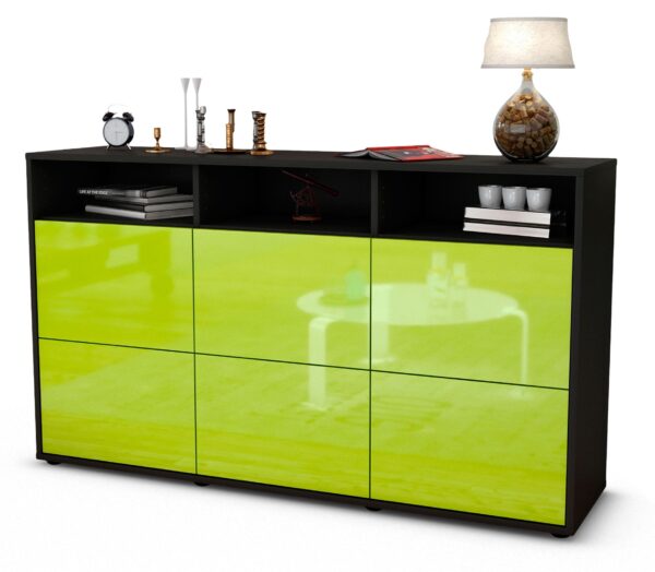 Sideboard Dilara, Grün (136x79x35cm)