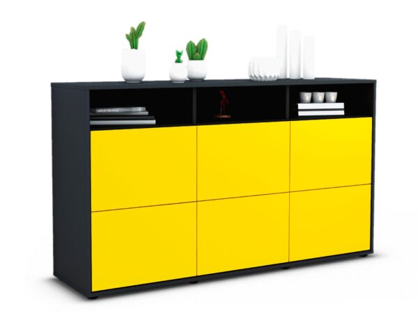 Sideboard Dilara, Gelb (136x79x35cm)