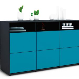 Sideboard Dilara, Türkis (136x79x35cm)