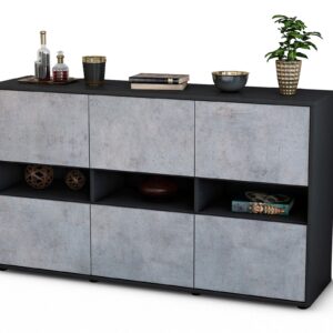 Sideboard Diletta, Beton (136x79x35cm)