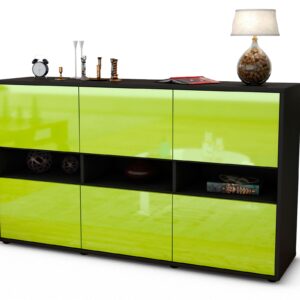 Sideboard Diletta, Grün (136x79x35cm)