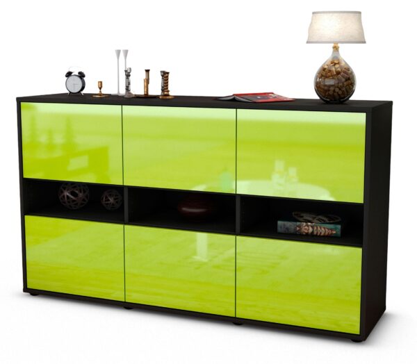 Sideboard Diletta, Grün (136x79x35cm)