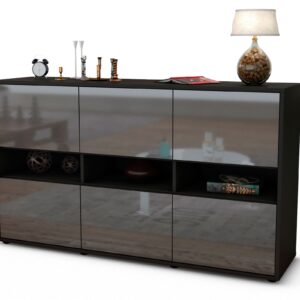 Sideboard Diletta, Grau (136x79x35cm)