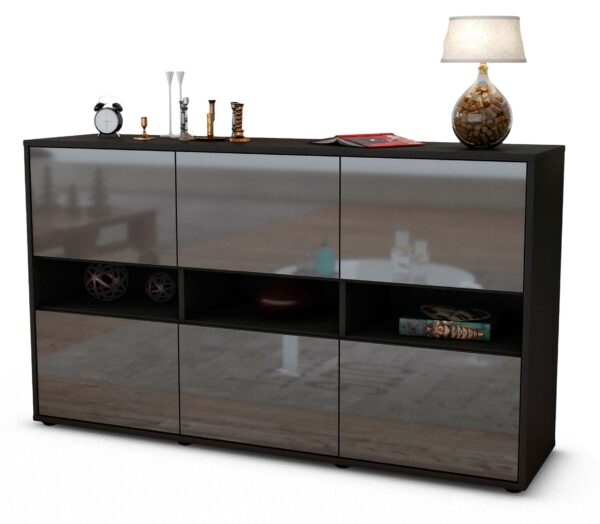 Sideboard Diletta, Grau (136x79x35cm)