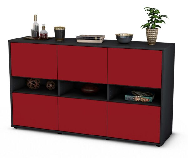 Sideboard Diletta, Bordeaux (136x79x35cm)