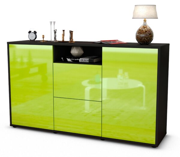 Sideboard Dimphi, Grün (136x79x35cm)