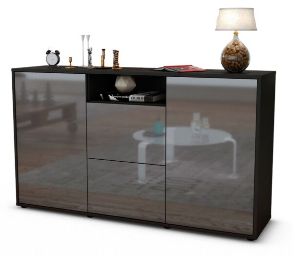 Sideboard Dimphi, Grau (136x79x35cm)