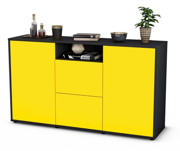 Sideboard Dimphi, Gelb (136x79x35cm)