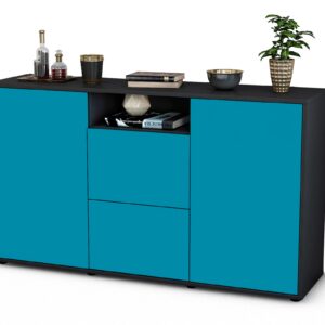 Sideboard Dimphi, Türkis (136x79x35cm)