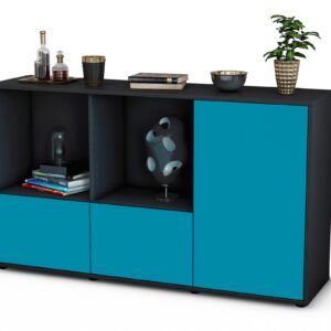 Sideboard Dolcia, Türkis (136x79x35cm)