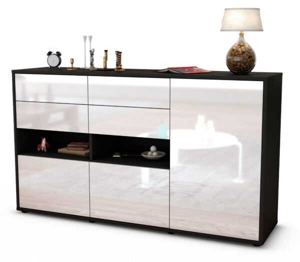 Sideboard Domi, Weiß (136x79x35cm)