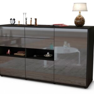 Sideboard Domi, Grau (136x79x35cm)