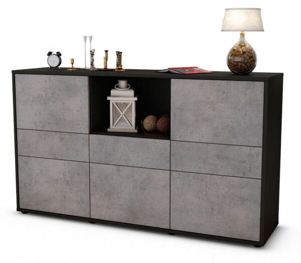 Sideboard Dominika, Beton (136x79x35cm)